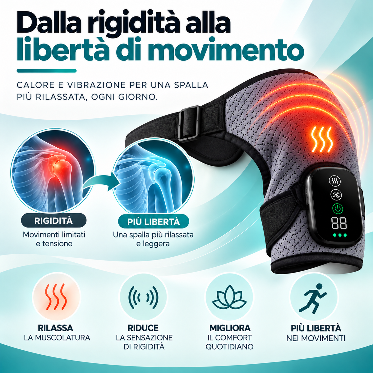 ALYVERO™ | Massaggiatore Termico per la Spalla